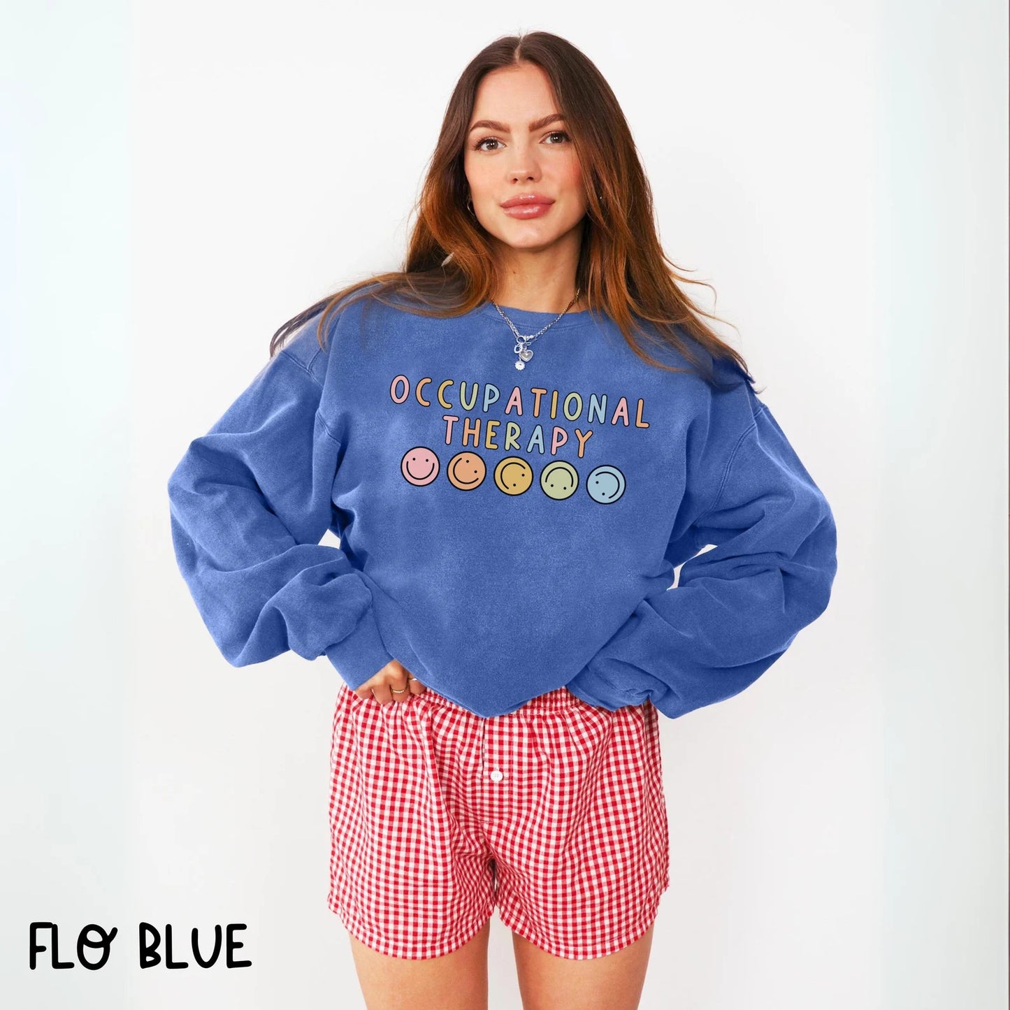 Occupational Therapy Comfort Colors® Sweatshirt OT Crewneck Occupational Minimal Therapist Sweater Therapist Graduate Gift Pediatric COTA OT