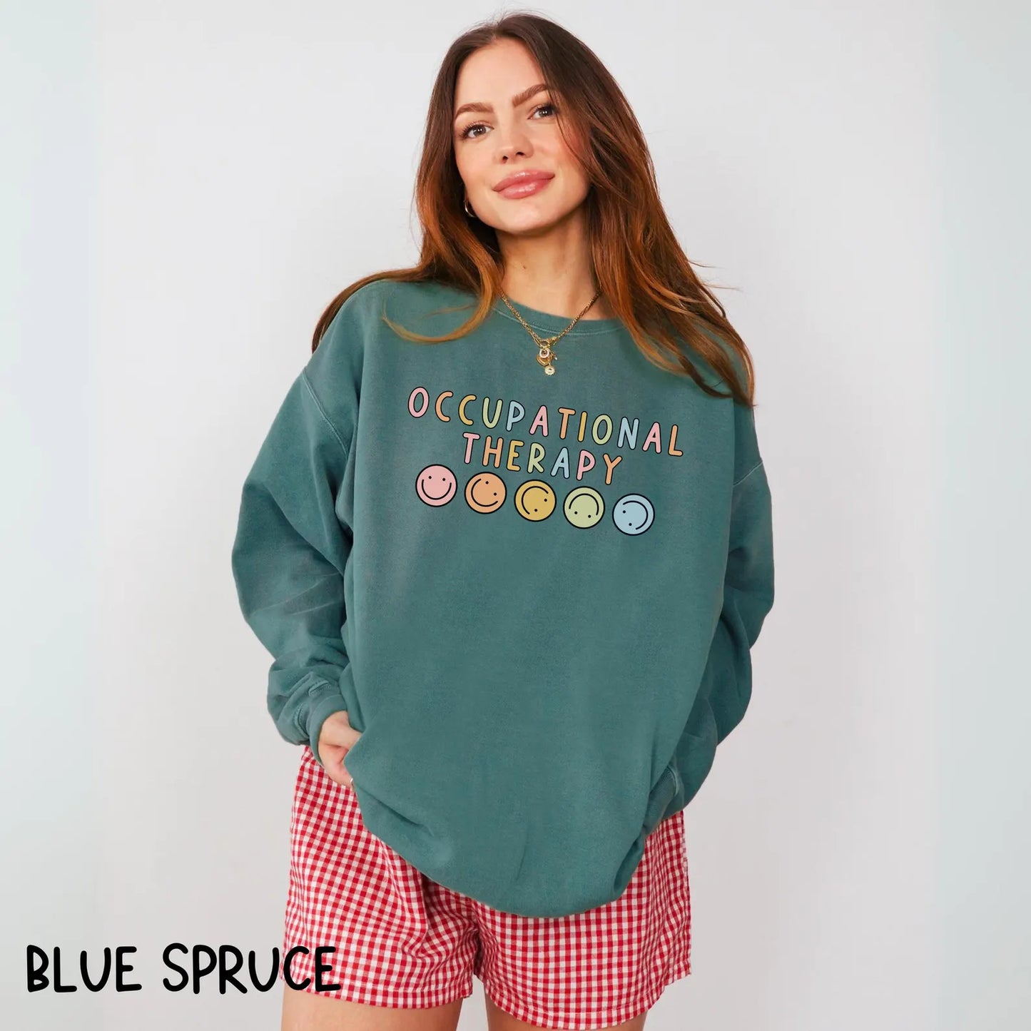 Occupational Therapy Comfort Colors® Sweatshirt OT Crewneck Occupational Minimal Therapist Sweater Therapist Graduate Gift Pediatric COTA OT