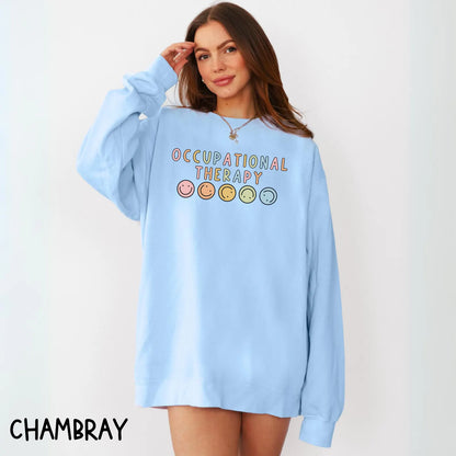 Occupational Therapy Comfort Colors® Sweatshirt OT Crewneck Occupational Minimal Therapist Sweater Therapist Graduate Gift Pediatric COTA OT