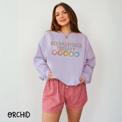 Occupational Therapy Comfort Colors® Sweatshirt OT Crewneck Occupational Minimal Therapist Sweater Therapist Graduate Gift Pediatric COTA OT