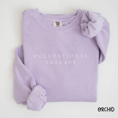 Occupational Therapy Comfort Colors® Sweatshirt OT Crewneck Occupational Minimal Therapist Sw